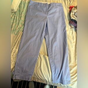 Talbots Light Blue Cropped Ankle Pants